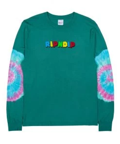 RIPNDIP - Nermio Men's L/S Tee, Aqua Elbow Wash