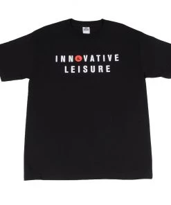 Innovative Leisure - IL Type Logo Men's T-Shirt, Black Mens