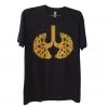 Lateef - Lungs Men's Crewneck Tee, Black Mens