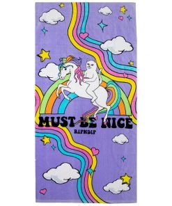 Mens RIPNDIP - My Little Nerm Beach Towel, Lavender