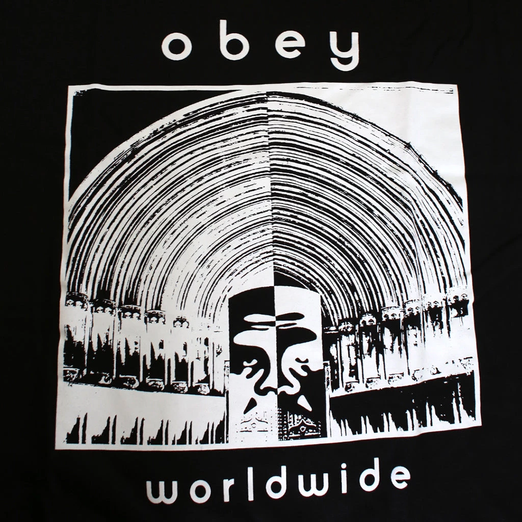 Mens OBEY - Cathedral Men's Tee, Black 2 Mens OBEY - Cathedral Men's Tee, Black