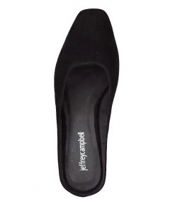 Womens Jeffrey Campbell - Oceane Mules, Black Suede