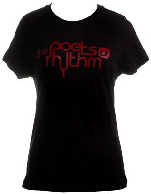 Quannum Poets Of Rhythm - Women's Logo Shirt, Black Womens 1 Quannum Poets Of Rhythm - Women's Logo Shirt, Black Womens