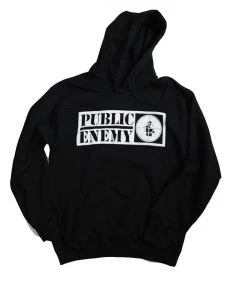 Bravado Public Enemy Men's Hoodie, Black Mens