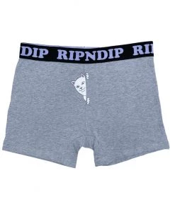 RIPNDIP - Peeking Nermal Boxers, Heather Grey Mens