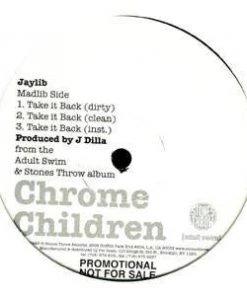 Stones Throw Chrome Children Jaylib - Take It Back B/w No $ No Toke, 12" Vinyl Music