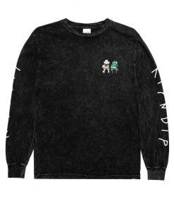 Mens RIPNDIP - Butz Up Men's L/S Tee, Black Mineral Wash 7 Mens RIPNDIP - Butz Up Men's L/S Tee, Black Mineral Wash