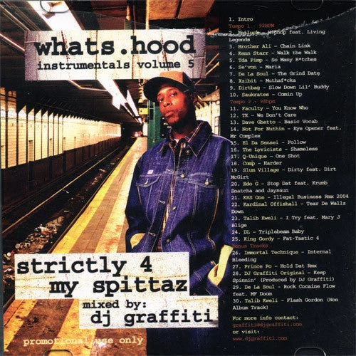 DJ Graffiti - Whats Hood Instrumentals Vol. 5, CD 1 DJ Graffiti - Whats Hood Instrumentals Vol. 5, CD