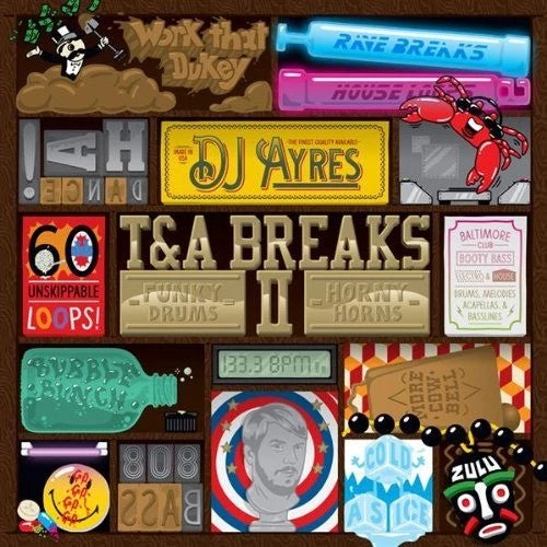 Ammo Records DJ Ayres - T&A Breaks II, LP Vinyl Music 1 Ammo Records DJ Ayres - T&A Breaks II, LP Vinyl Music