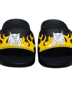 RIPNDIP - Welcome To Heck Slides, Black Flame