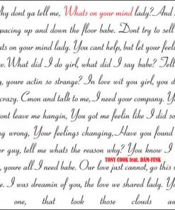 Stones Throw Music Tony Cook (feat. Dam Funk) - What's On Your Mind?, 12" Vinyl